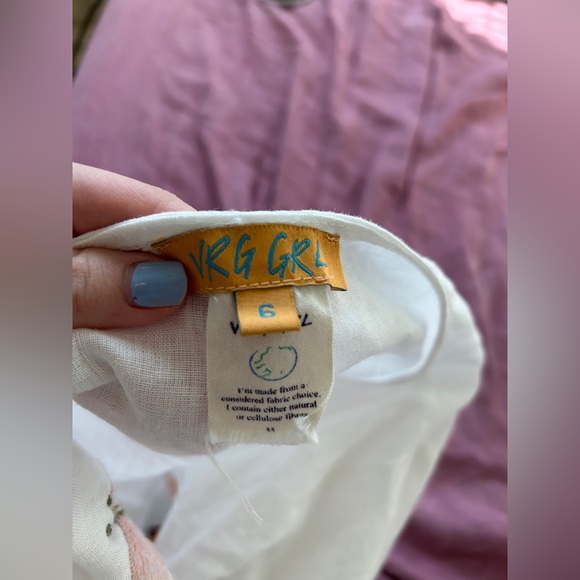 VRG GRL x Astrid Wilson Fleuriste Linen Smock Top - Picture 4 of 4